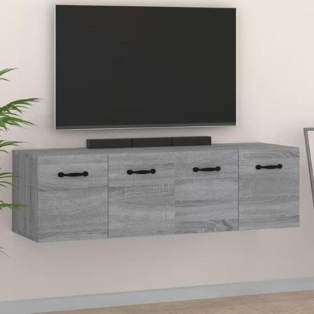 Vidaxl Väggskåp 2 St Grå Sonoma 80x35x36,5 Cm Konstruerat Trä Grå