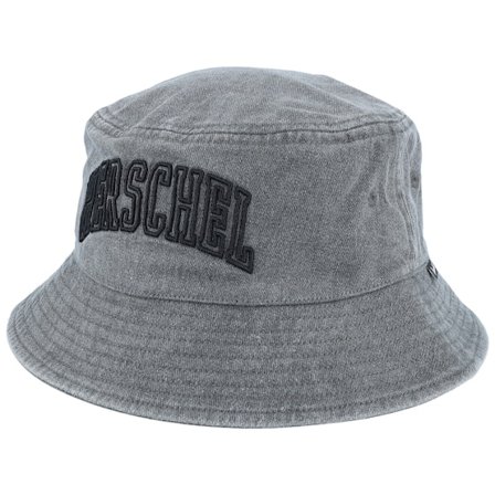 Herschel - Black - bucket - Hat - Norman Faculty Black Stone Wash Bucket - Hatstore