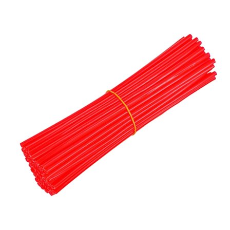 72 stk sykkel eiker skinn dekorative kule universelle eiker wrap deksel for fjellterreng barn sykkel rød