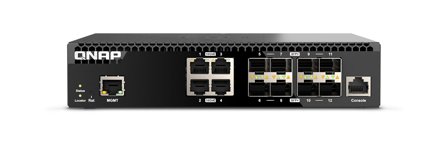 QNAP QSW-M3212R-8S4T - switch - 12 porter - Styrt - rackmonterbar