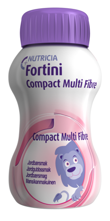 Fortini Compact Multi Fibre næringsdrikk jordbær 4x125 ml