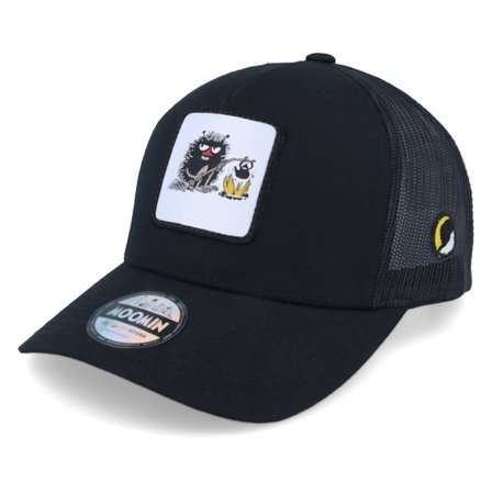 Moomin - Černá trucker Kšiltovka - Stinky Camping Black Trucker @ Hatstore