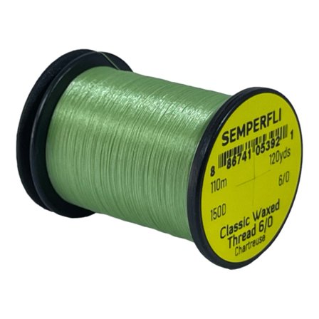 Semperfli Classic Waxed Thread 110m 6/0 - Chartreuse