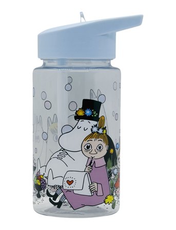 Moomin Picknick, Waterbottle In Plastic White Rätt Start