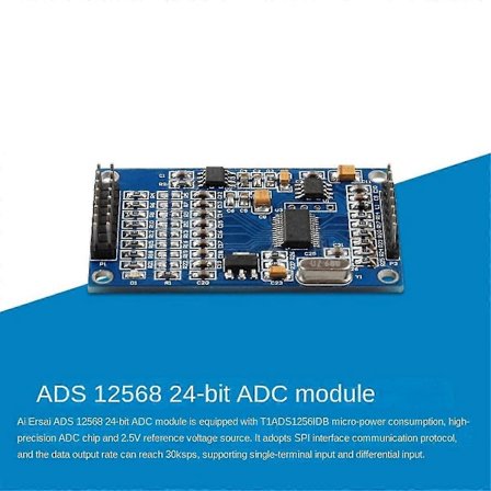 ADS1256 24-Bit 8-Kanals ADC AD Modul Høy-Presisjon ADC Multifunksjonell Datainnsamlingskort Modul