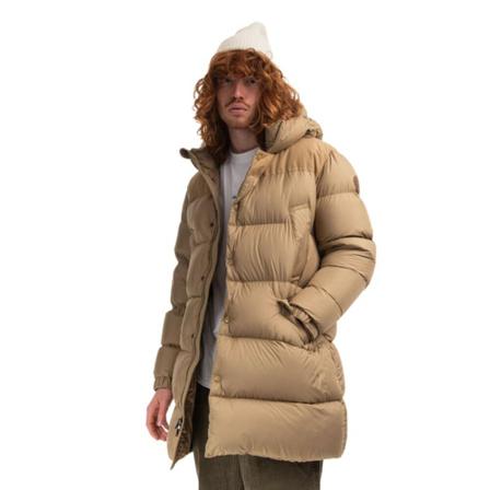 Woolrich, Beige Down Coats Beige, Heren, Maat:XL,polyester
