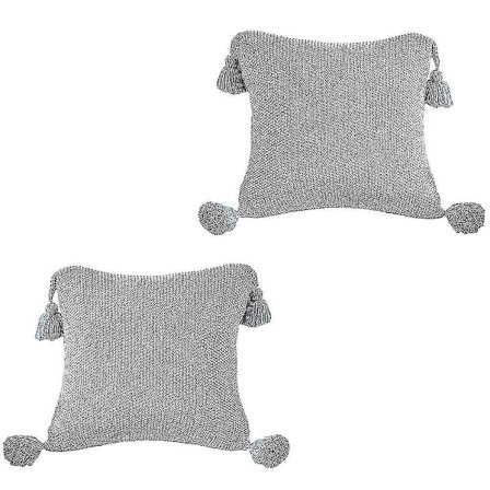 2 st Handgjorda Dekorativa Kuddfodral med Fransar, Kuddfodral Soffa Säng Vardagsrum