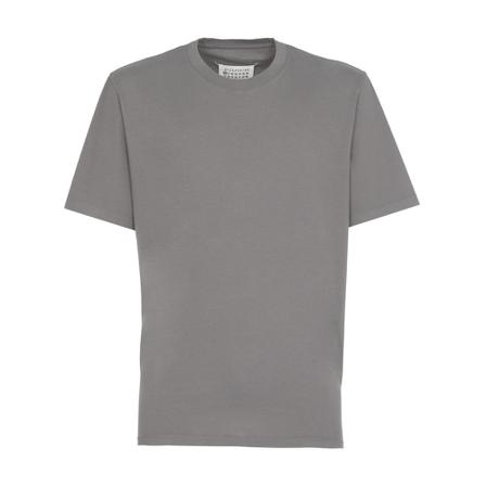 Maison Margiela, T-Shirts Grijs, Heren, Maat:S,Cotton