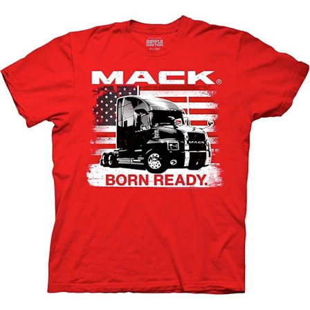 Mack Trucks Born Ready Truck Company Vuxen T-shirt-vuxen, 3xl