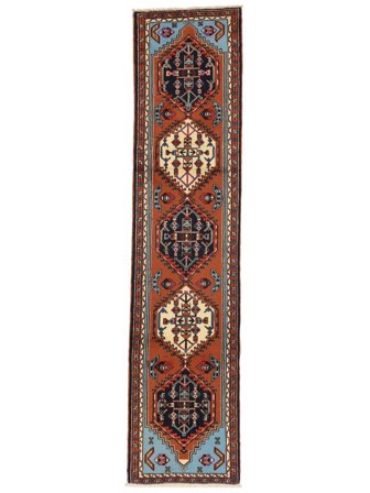 Tapis Ardabil 70X305 De Couloir Rouge Foncé/Noir (Laine, Perse)