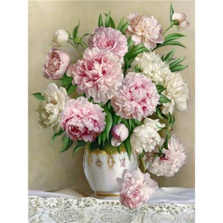 30x40cm 5D DIY Diamantmaleri Fuld, Blomsterarrangement Serie