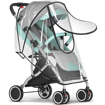Universal Barnevogn Regnomslag, Transparent Baby Pram Deksel, Stro