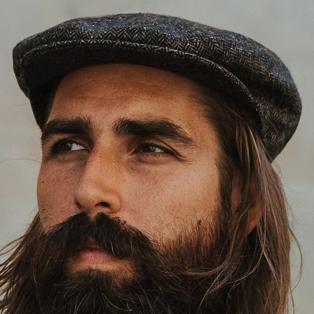 Boston Brown Fido Flat Cap for Men - Flat caps