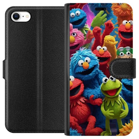 Kompatibel Tegnebogsetui til Apple Apple iPhone 6 Farverige dukkelignende karakterer i en glad gruppe legesyg illustration med blød tekstur humor og