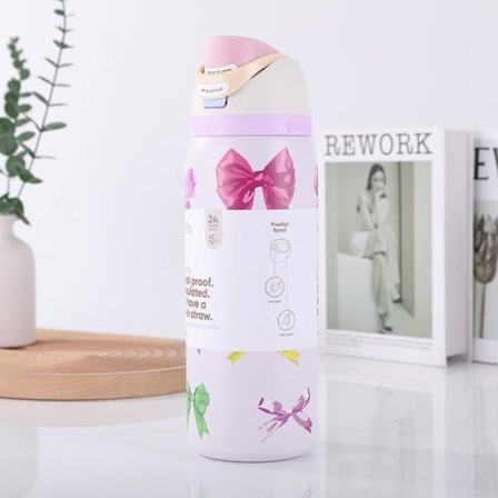 Owala FreeSip Isolerad Vattenflaska i Rostfritt Stål med Sugrör 946ml