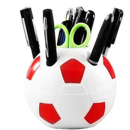 Jalkapallo-tyylinen työpöydän järjestäjä - Kevyt muovinen kynäteline, monikäyttöinen toimistotarvike