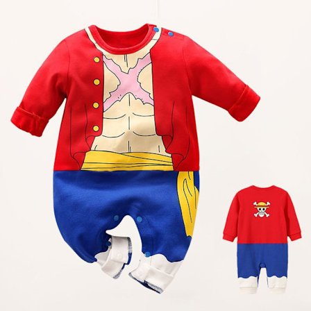 Mub- Custom kids cosplay clothing 0-1 year old baby one-piece Japanese anime cosplay baby clothes personality romper costume