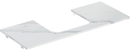 Geberit ONE 505.115.00.1 Benkeplate Steintøy Hvit, Baderom