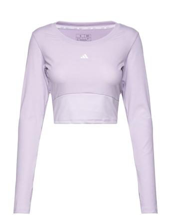 St Ls Crop Tops Long-sleeved Crop Tops Lilla Adidas Performance