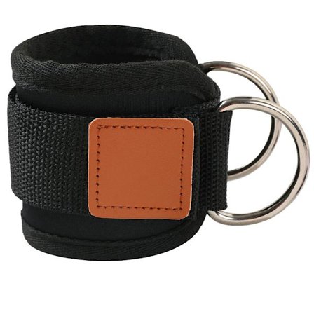 2 stk (svart) justerbar treningsstropp for ankel, ankelstøttebånd