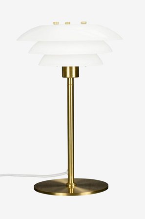 Dyberg Larsen - Bordslampa DL20 opal - Mässing - Bordslampor - Från Homeroom