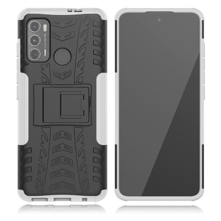 Offroad Motorola Moto G60 cover - Sølv/Grå