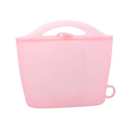 1000ml Matboksposer i silikon med tetning, frukt- og grønnsaksposer for oppbevaring i kjøkkenet (rosa) Rosa 16X21CM Pink 16X21CM