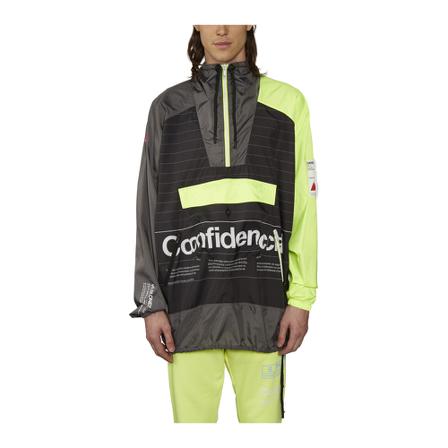 Marcelo Burlon, Printed windbreaker Geel, Heren, Maat:S
