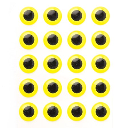 Epoxy Eyes 5,5mm - Fluo Yellow