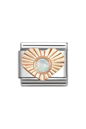 Classic Diamond Hjerte 9k Rose gold White Opal