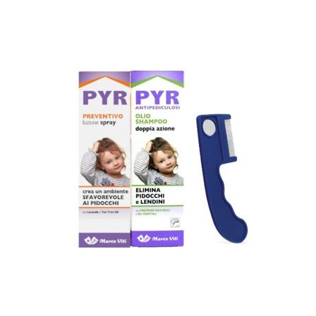 Pyr Olio Shampoo Antipediculosi + Lozione Spray Preventivo + 1