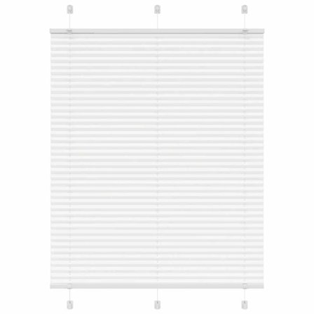 Plisserad persienn vit 110x100 cm tyg bredd 109,4cm polyester