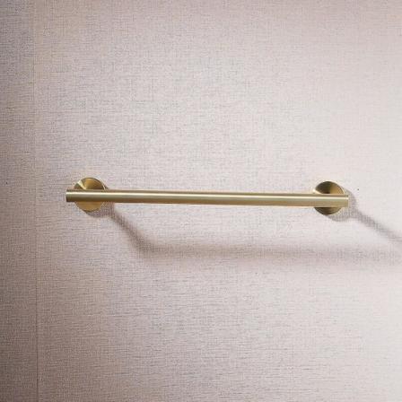 HKK Håndkleholder for baderomsdusj Håndkleholder 304 Rustfritt stål Veggmontert messingbørstet messing, Lengde 40 cm