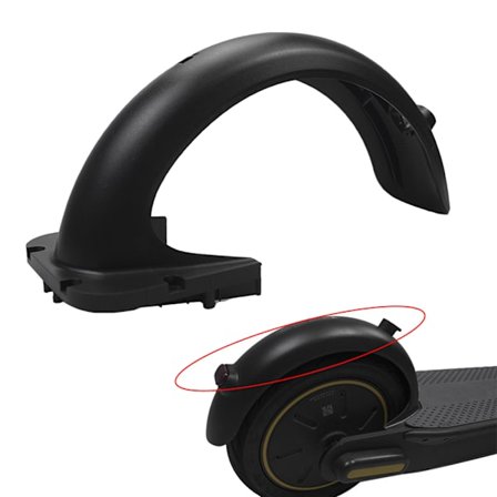 Plast bagskærm til Segway Ninebot Max elektrisk scooter Dele Tilbehør