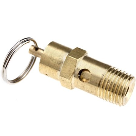 Create idea Sikkerhedsventil 1/4" BSP Luftkompressor Trykkontakt 145PSI 10BAR Messing