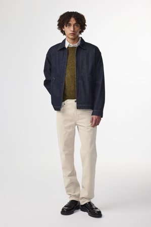 NN.07 Tony Bukser Herre Hvid Økologisk Bomuld