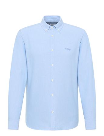 Style Casper Oxford Core Skjorte Uformell Blå MUSTANG*Betinget Tilbud