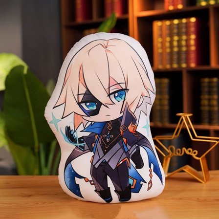 Genshin Impact Dubbelsidig printed Hugging Manga Cosplay Plysch