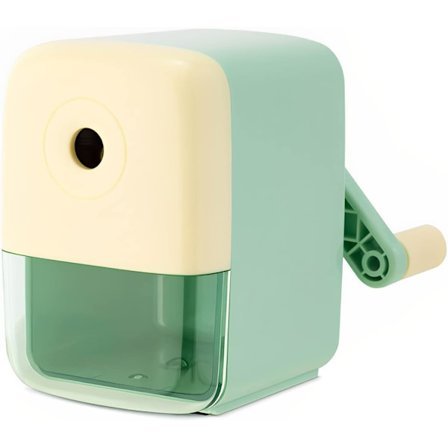 Manuel blyantspidser med auto-stop, håndsvingdesign til 6,9-8 mm standard- og farveblyanter, skoleartikler til børn, studerende