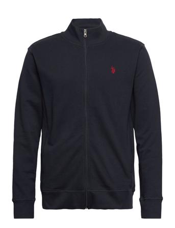 Eran Sweater W/Zip Svetari Collegepaita Musta U.S. Polo Assn.