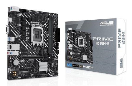 ASUS PRIME H610M-K - hovedkort - mikro ATX - LGA1700-sokkel - H610