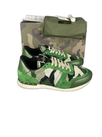 Valentino Rockrunner sneakers camo grön