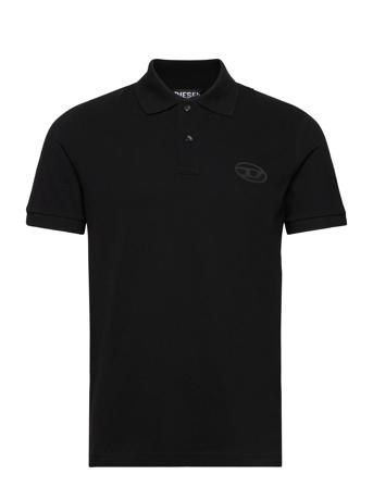 T-Smith-G4 Polo Shirt Polos Short-sleeved Svart Diesel Men*Betinget Tilbud