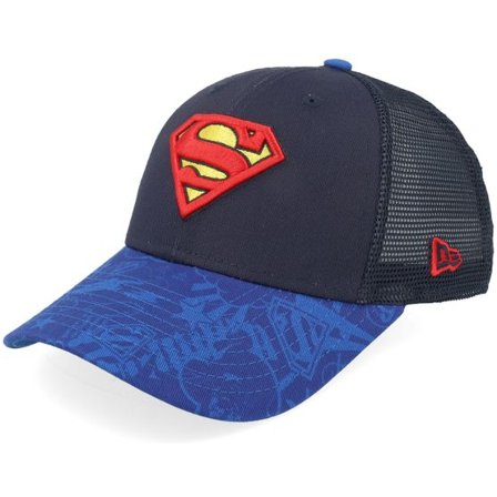 New Era - Blå trucker Keps - Kids DC 9FORTY Navy/Blue Trucker @ Hatstore
