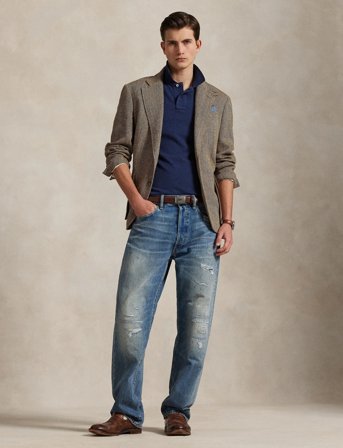 Polo Ralph Lauren Basic Mesh-Ssl-Knt - Blue - XXL