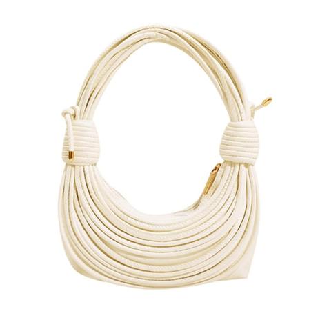 2023 UUSI laukku tytöille Naisten Trendikäs käsintehty kudottu käsilaukku Crossbody laukku Beige