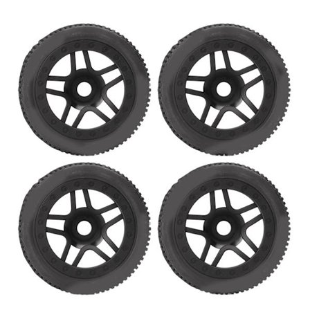 4 stk. RC Skumdæk Kraftig Dæmpning Holdbare Sorte Hjul til ARRMA 1 8 Off Road RC Bil