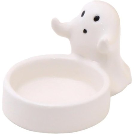 Stykke - Keramisk Spøgelses Lysestage - Sød Spøgelses Ornament - Fødselsdagsgave - Skrivebordsdekoration (Stil 2)