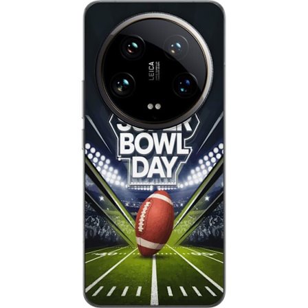 Yhteensopiva Puhelinkuori Xiaomi 14 Ultra Super Bowl Day juliste, jossa amerikkalainen jalkapallo valaistuksella varustetulla areenalla dramaattisessa