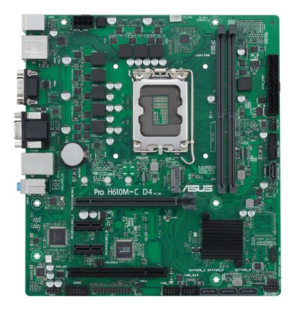 ASUS PRO H610M-C D4-CSM - hovedkort - mikro ATX - LGA1700-sokkel - H610